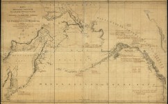 Карта морских открытий российскими мореплавателями на Тихом и Ледовитом океанах. 1802 год.