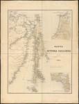Карта острова Сахалин. 1885 год.